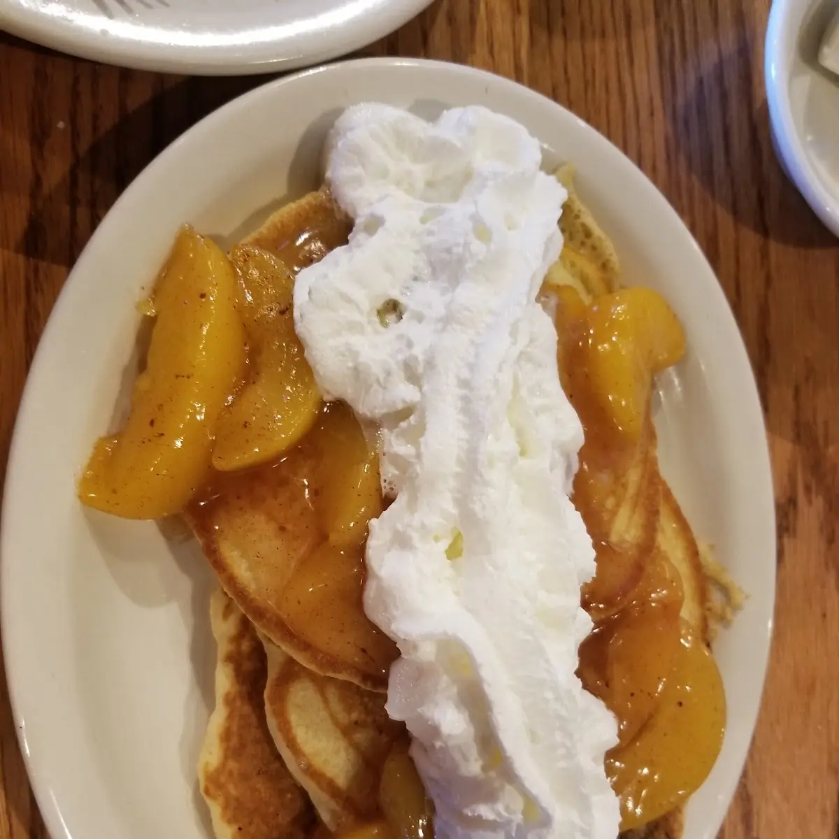 Country Peach Pancake Plate