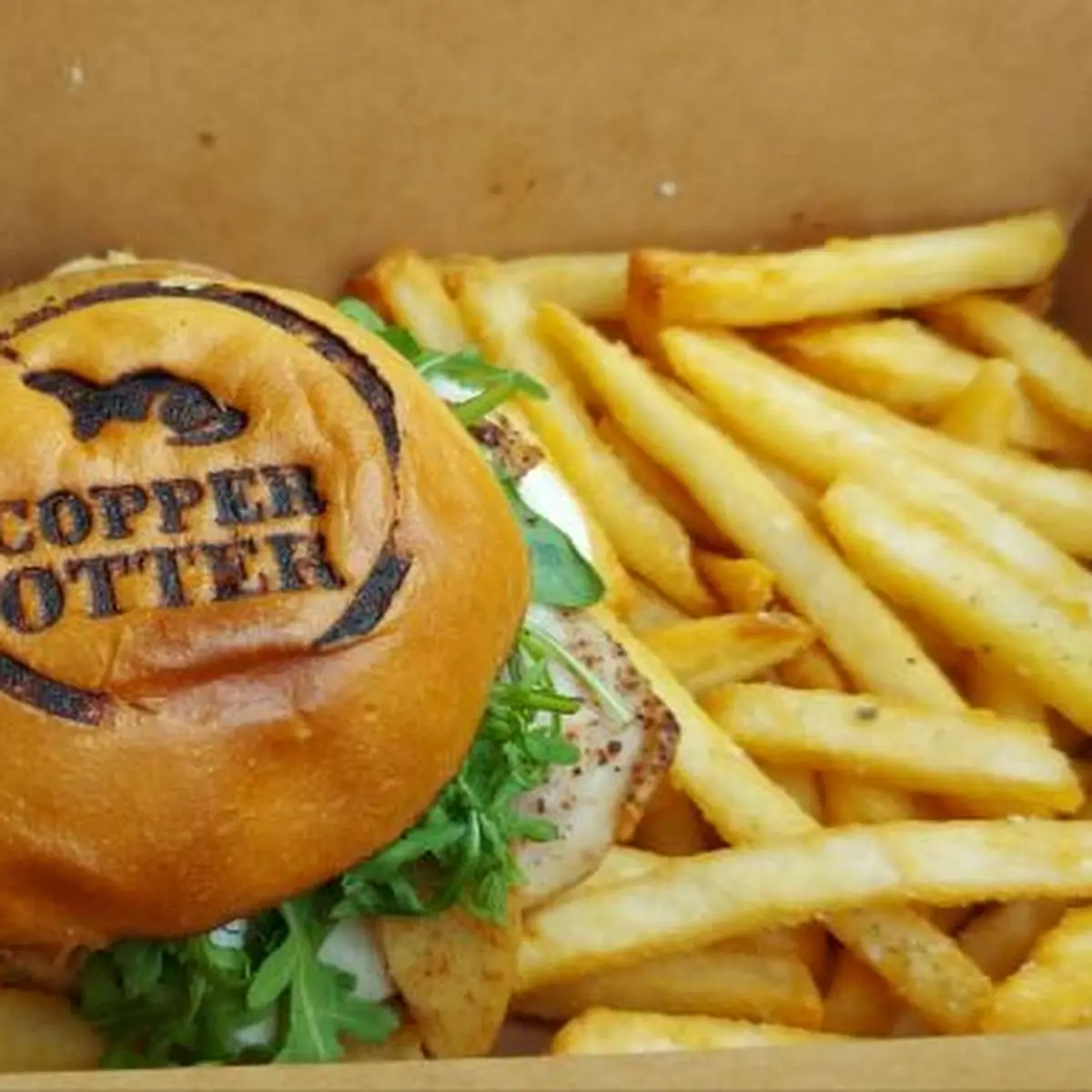 Brie & Apple Blackened Chicken Burger