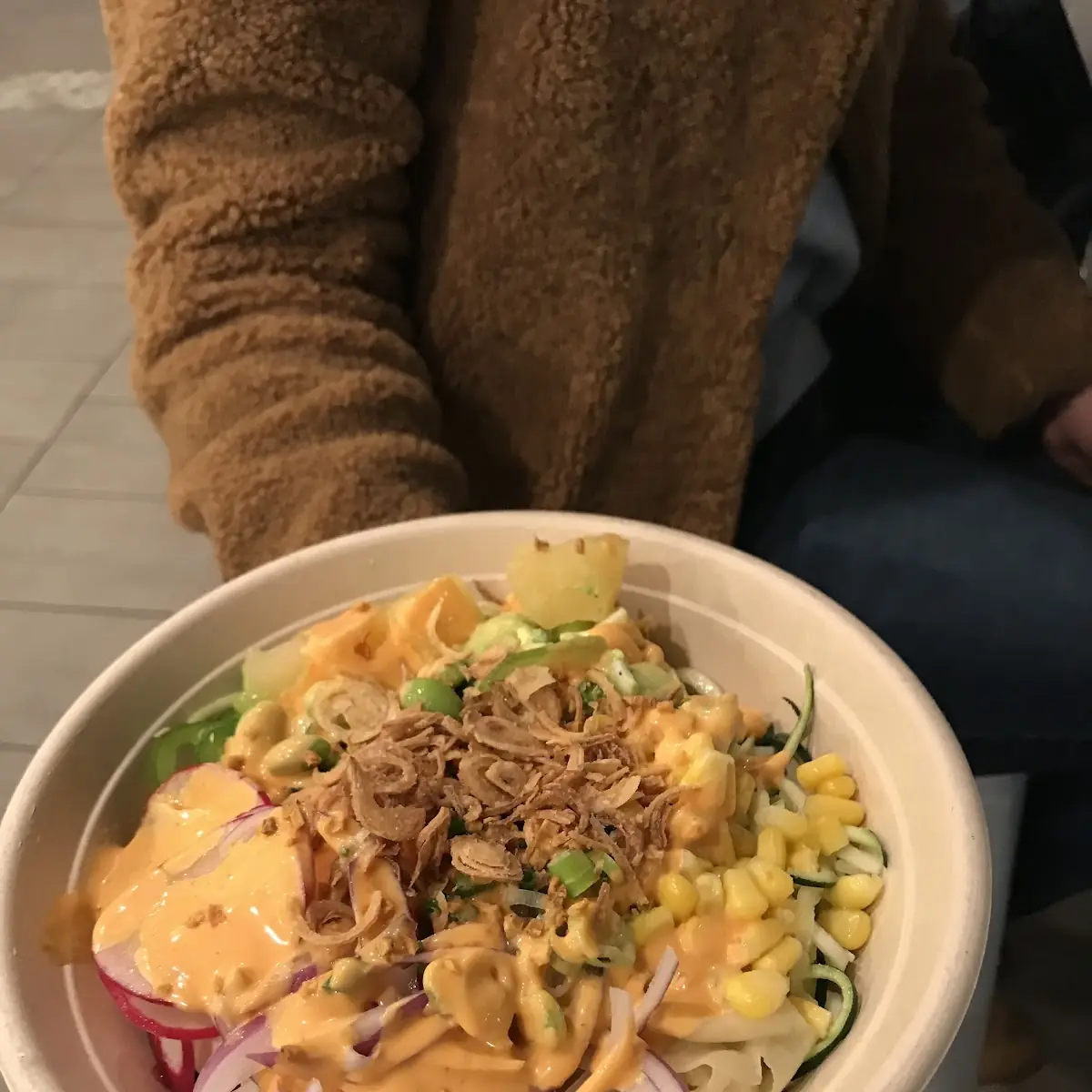 Avocado Egg and Tofu Poke Bowl
