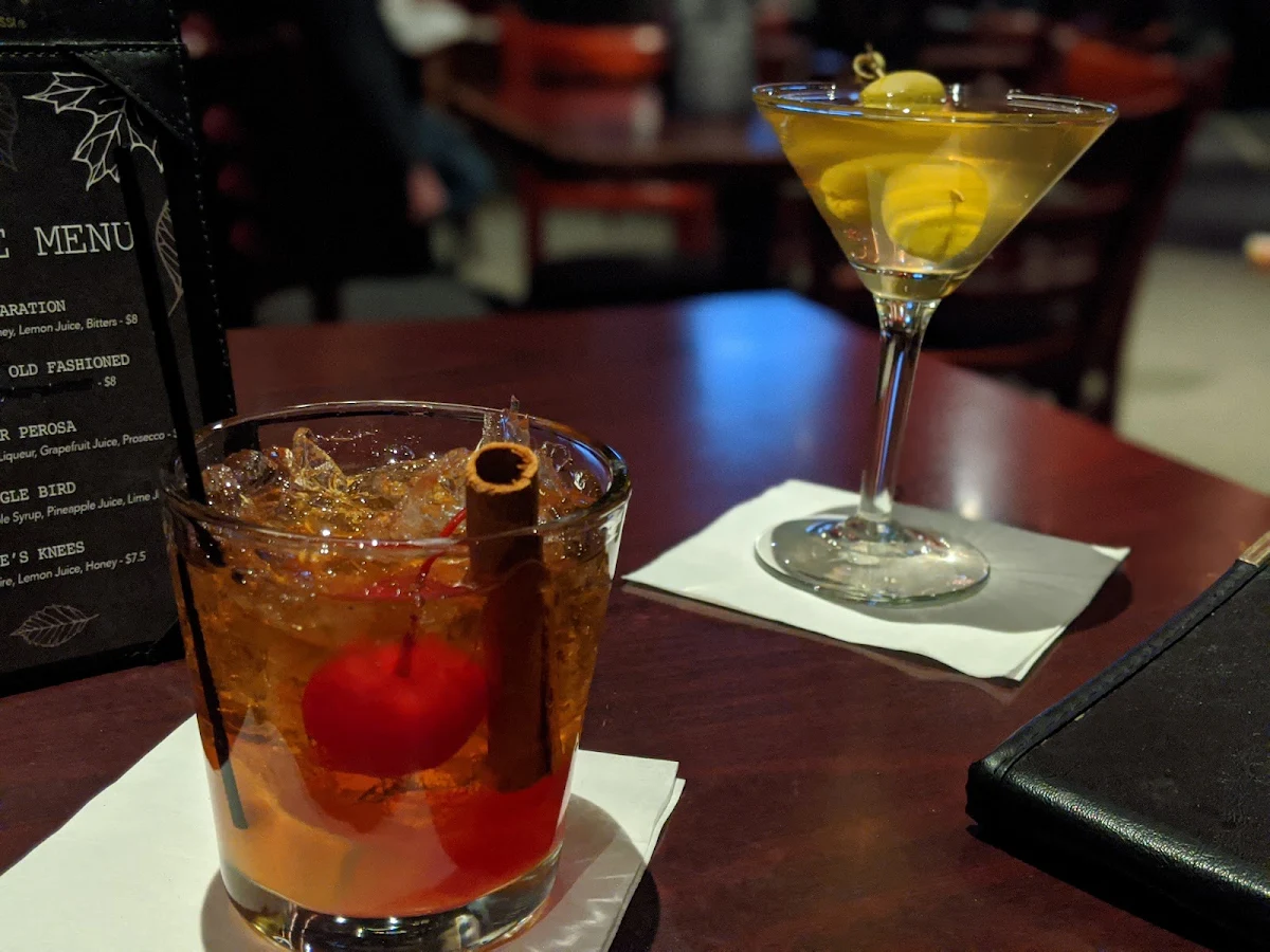 Maple Old Fashioned and Vodka Martini