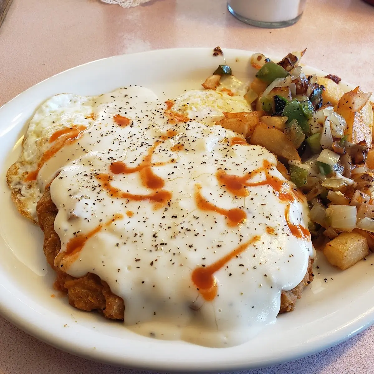 Country Fried Steak with Fried Potatoes