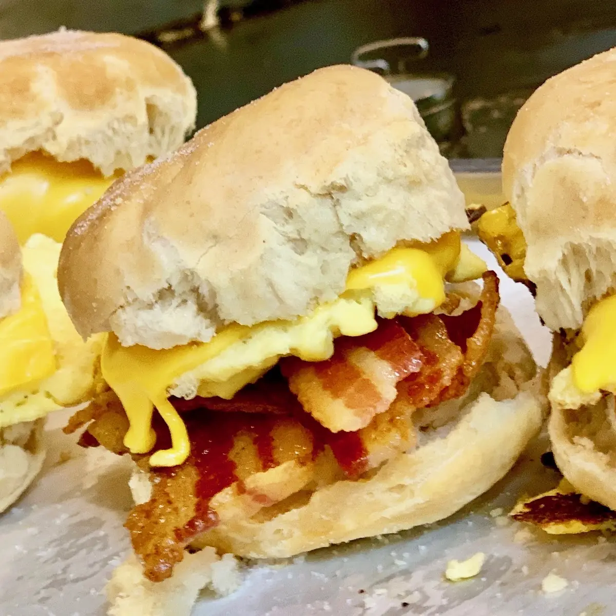 Bacon Egg and Cheese Breakfast Sandwich
