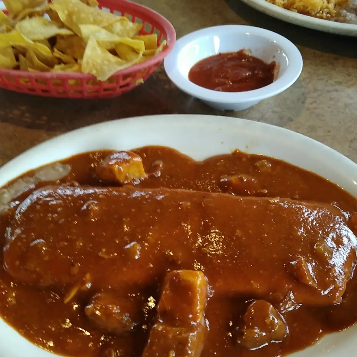 Smothered Burrito Enchiladas Verdes