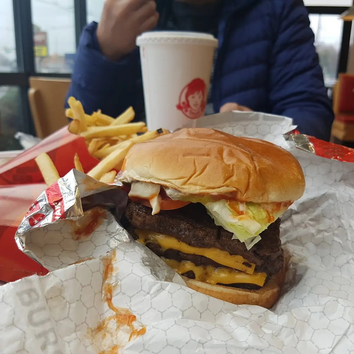 Dave's Triple Cheeseburger