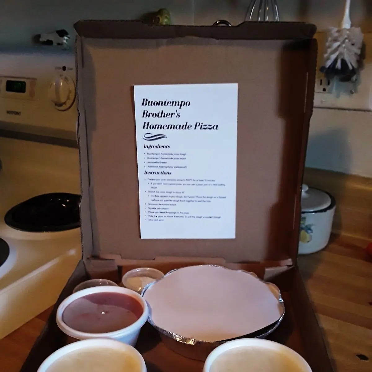 Take Home Pizza Kit