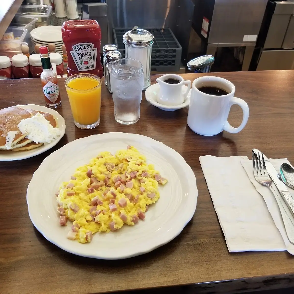 Diced Ham & Scrambled Eggs