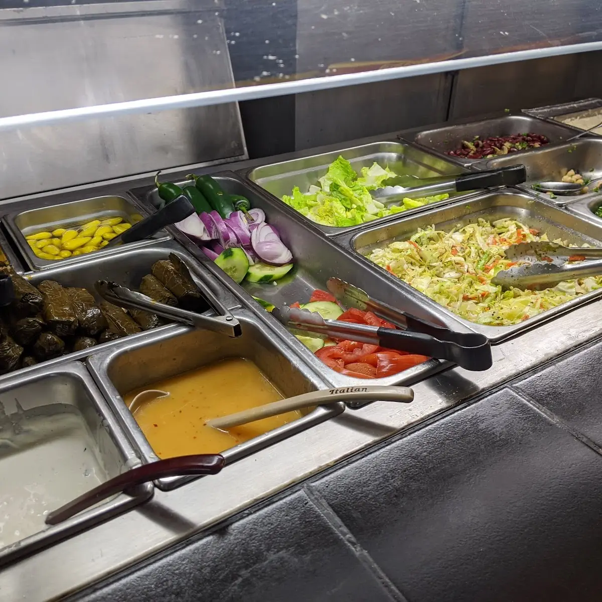 Fresh Salad Bar Ingredients