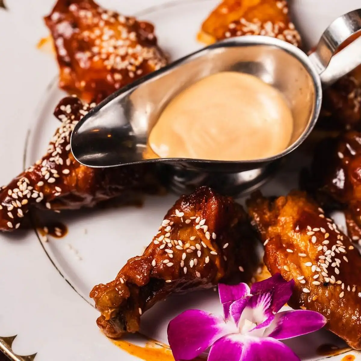 Chicken Wings and Chipotle Sauce