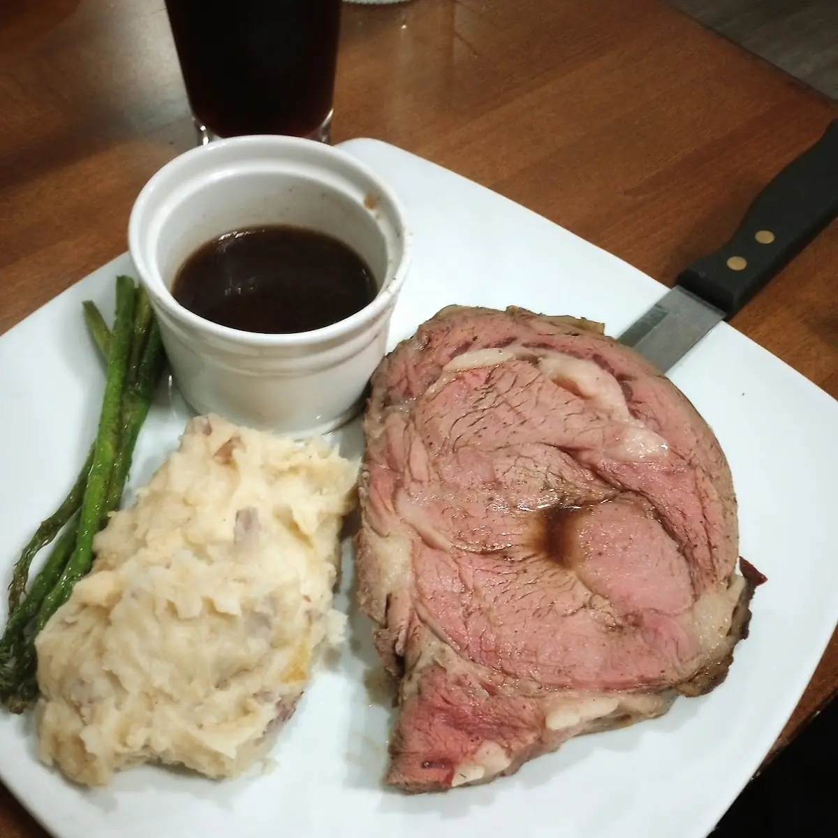 Prime Rib with Garlic Mashed Potatoes