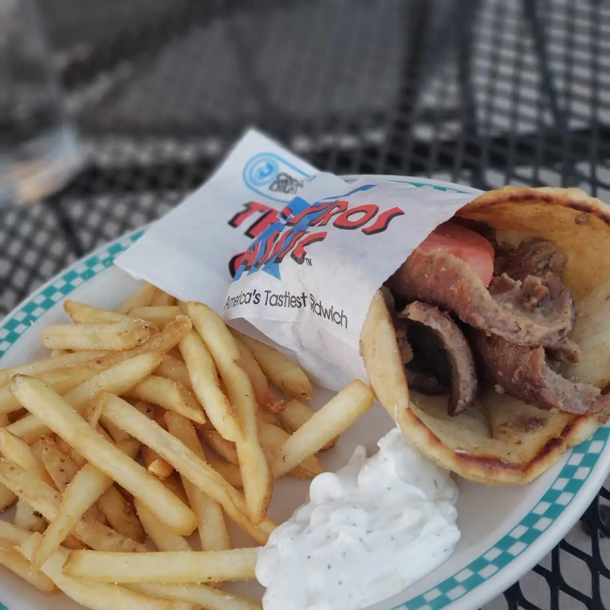 Gyro Sandwich w Fries