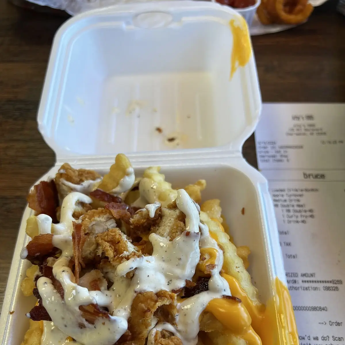 Bacon Cheddar Fries with Cheese