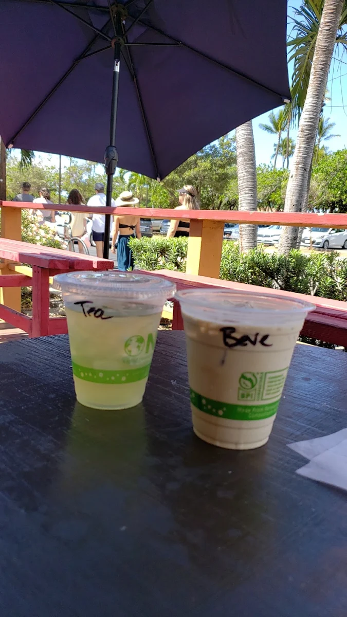 Green Tea and Breve