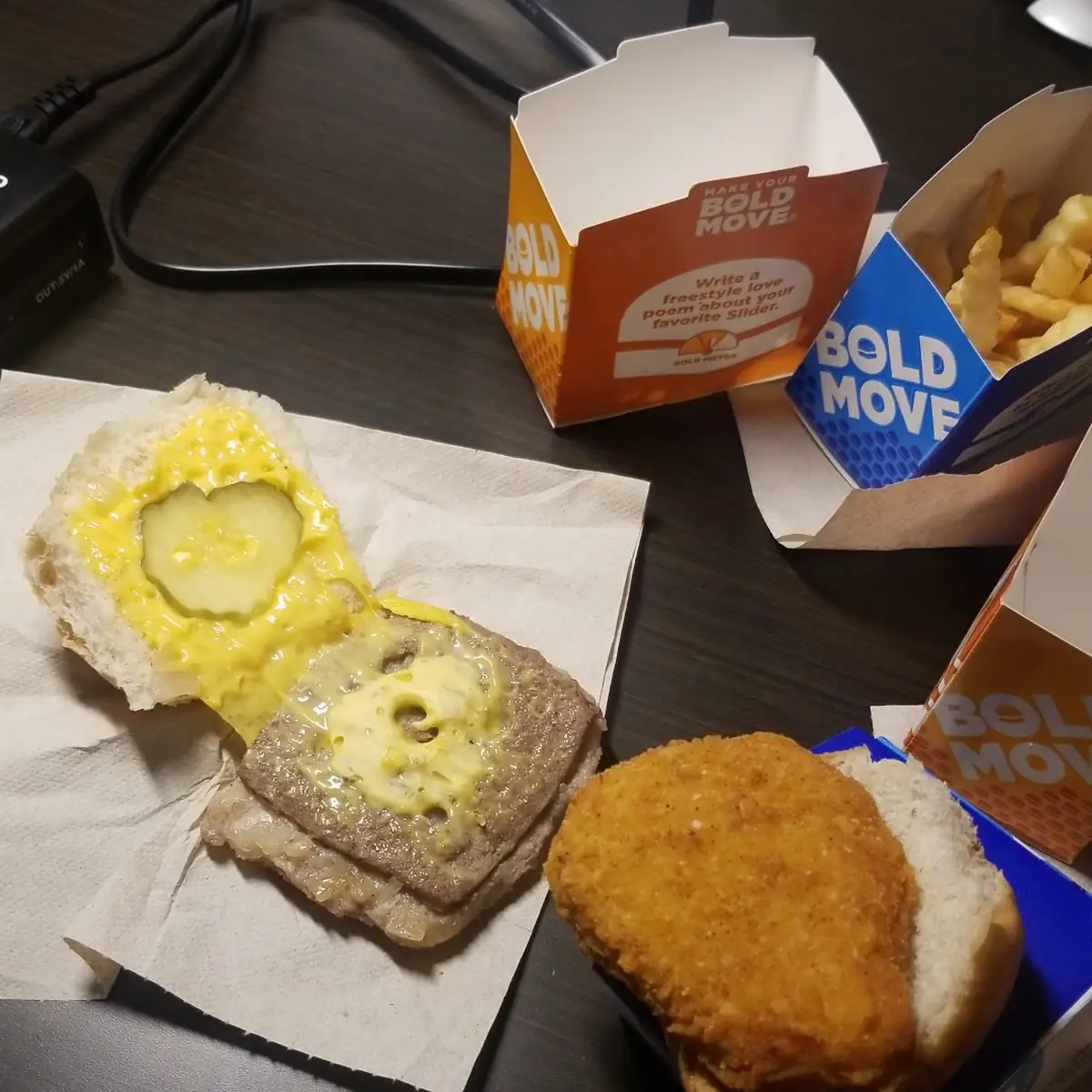 Slider w Cheese Chicken Sandwich