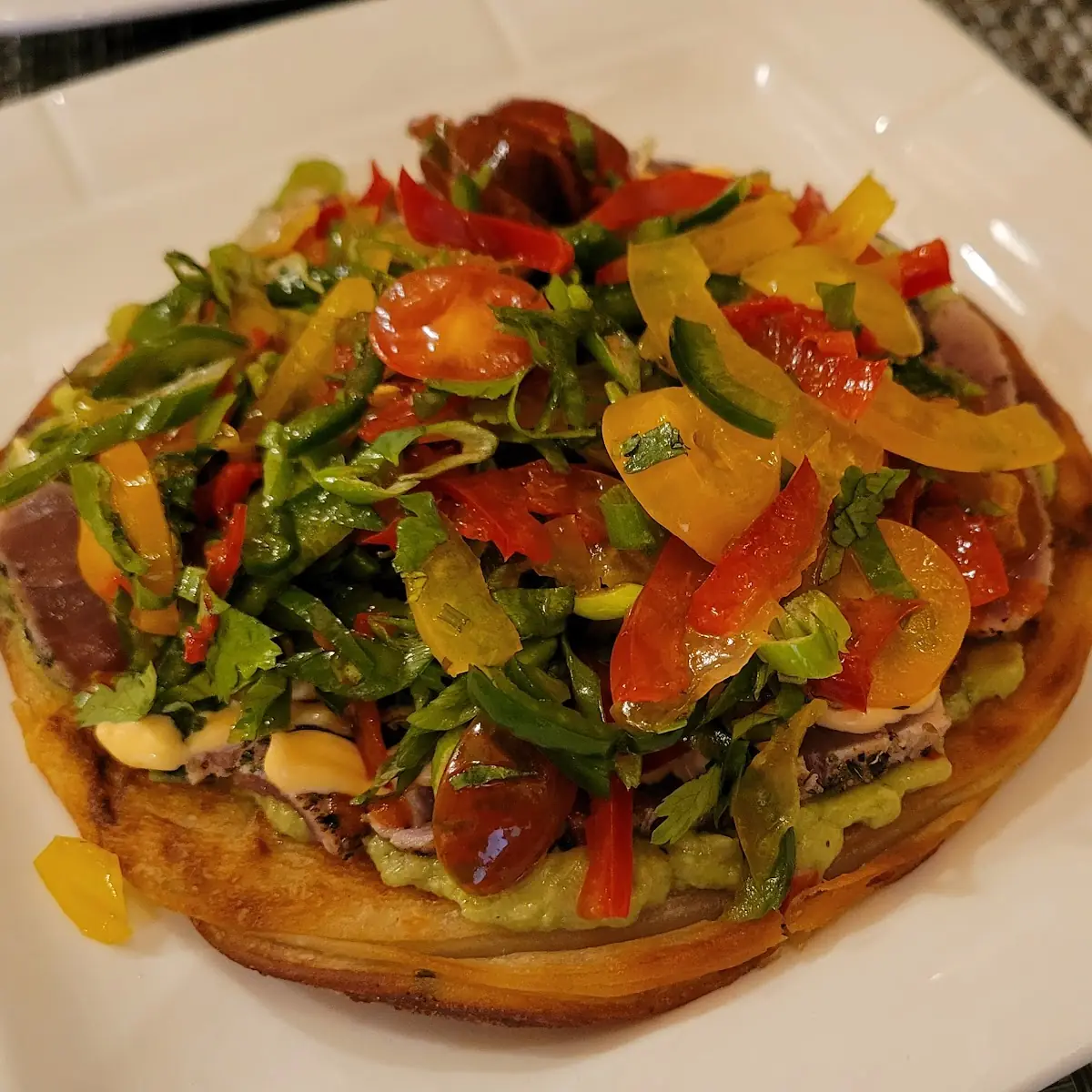 Tuna Sashimi Pizza