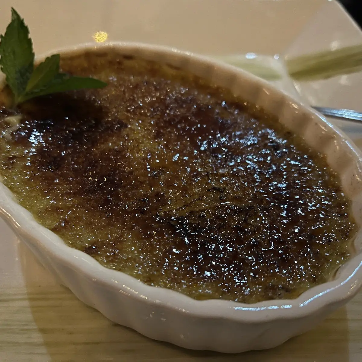 Pistachio Crème Brûlée