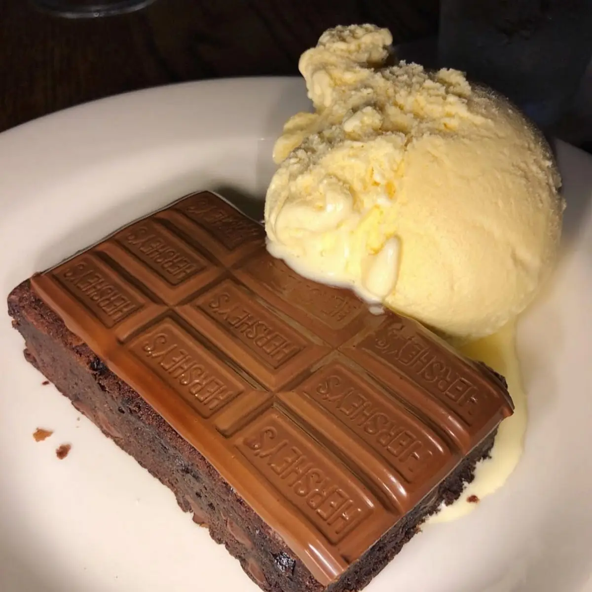 Chocolate Brownie with Ice Cream