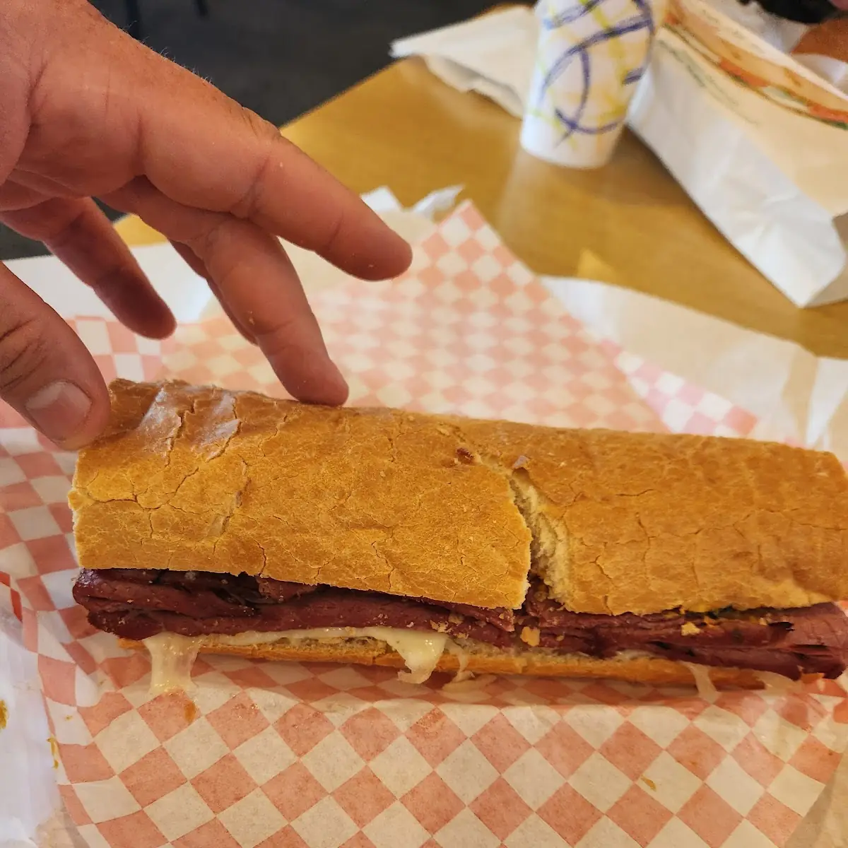 Hot Pastrami Sandwich