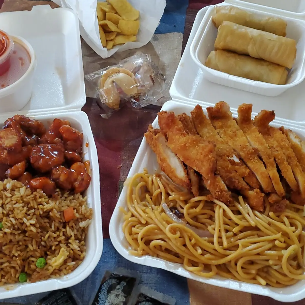 Orange Chicken Combo & Lemon Chicken Chow Mein