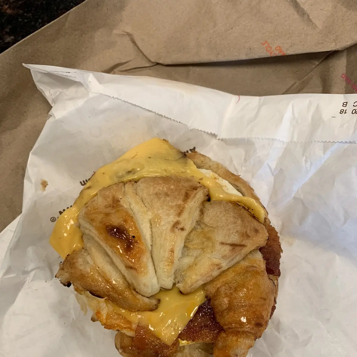 Bacon Egg Cheese Croissant