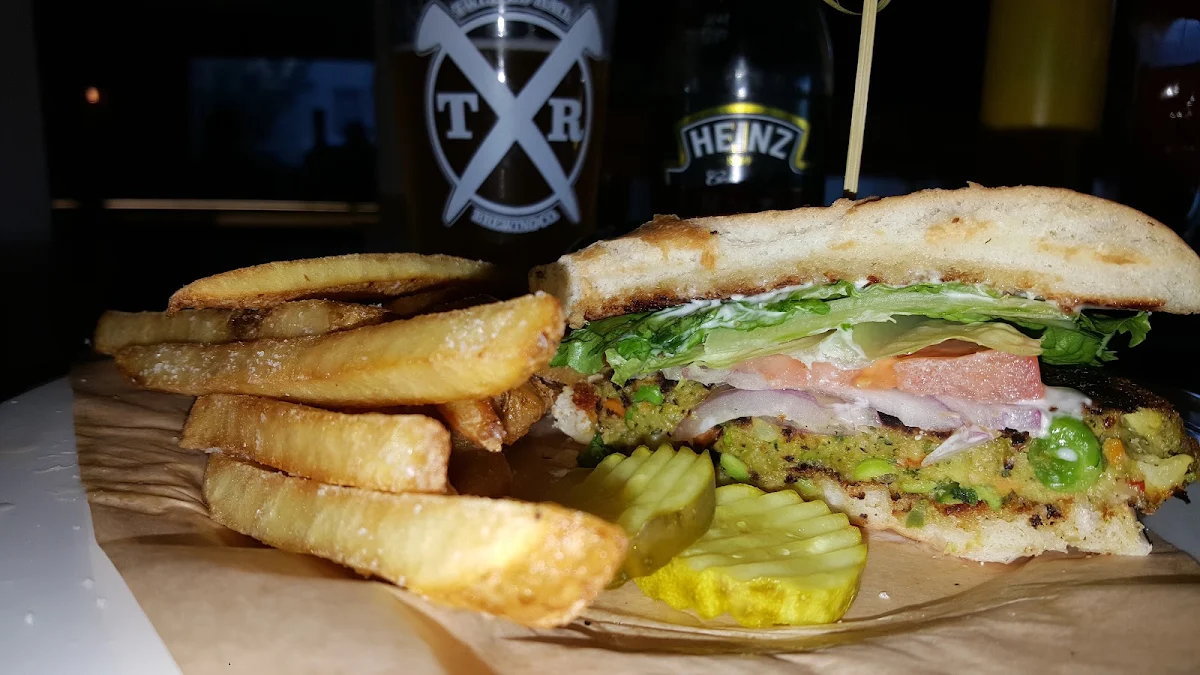 Veggie Burger and Fries