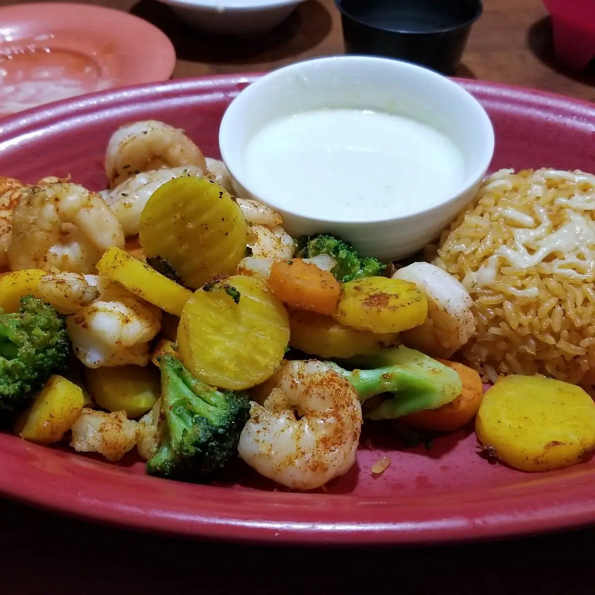 Shrimp Steamed Vegetables
