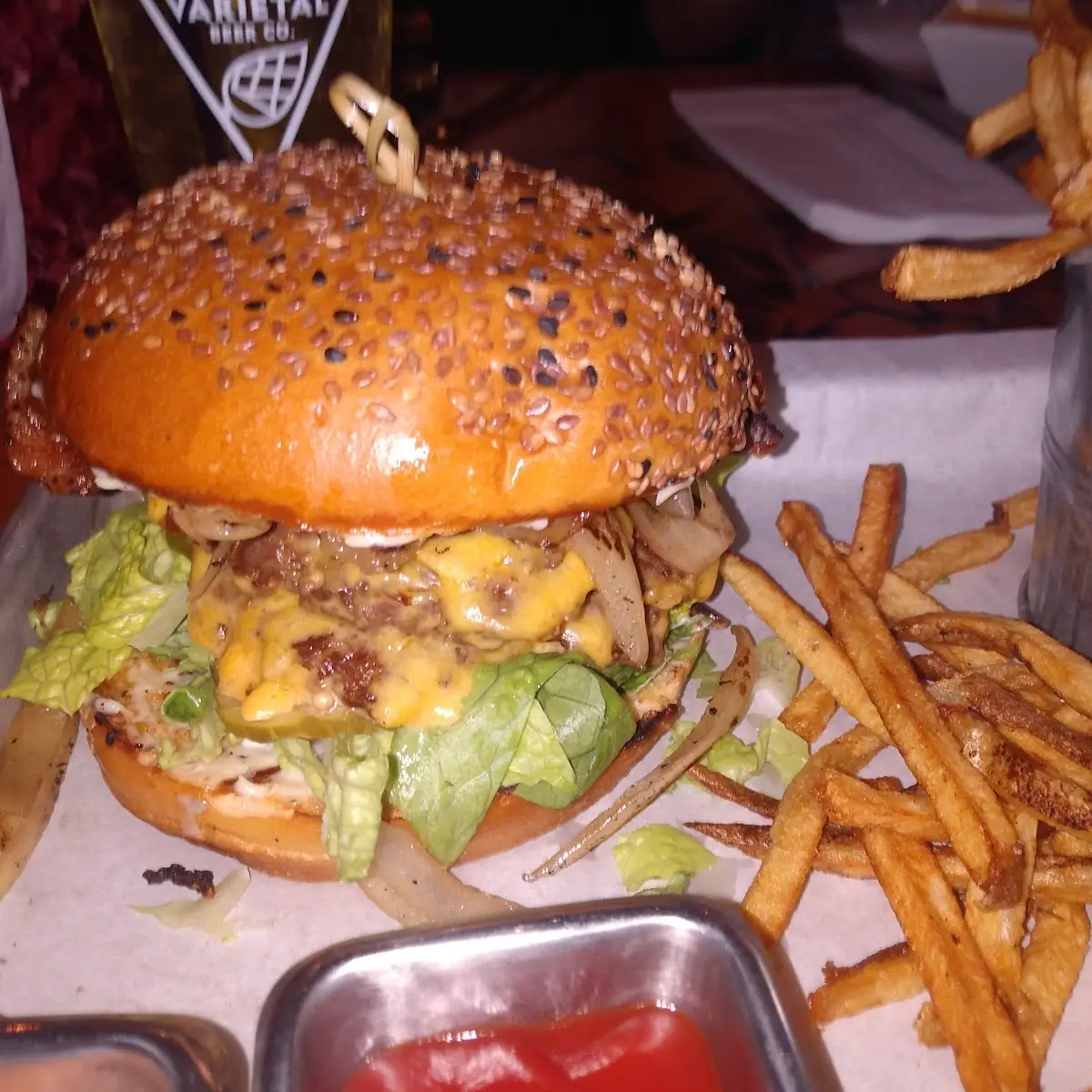 Bacon Cheeseburger with Grilled Onions
