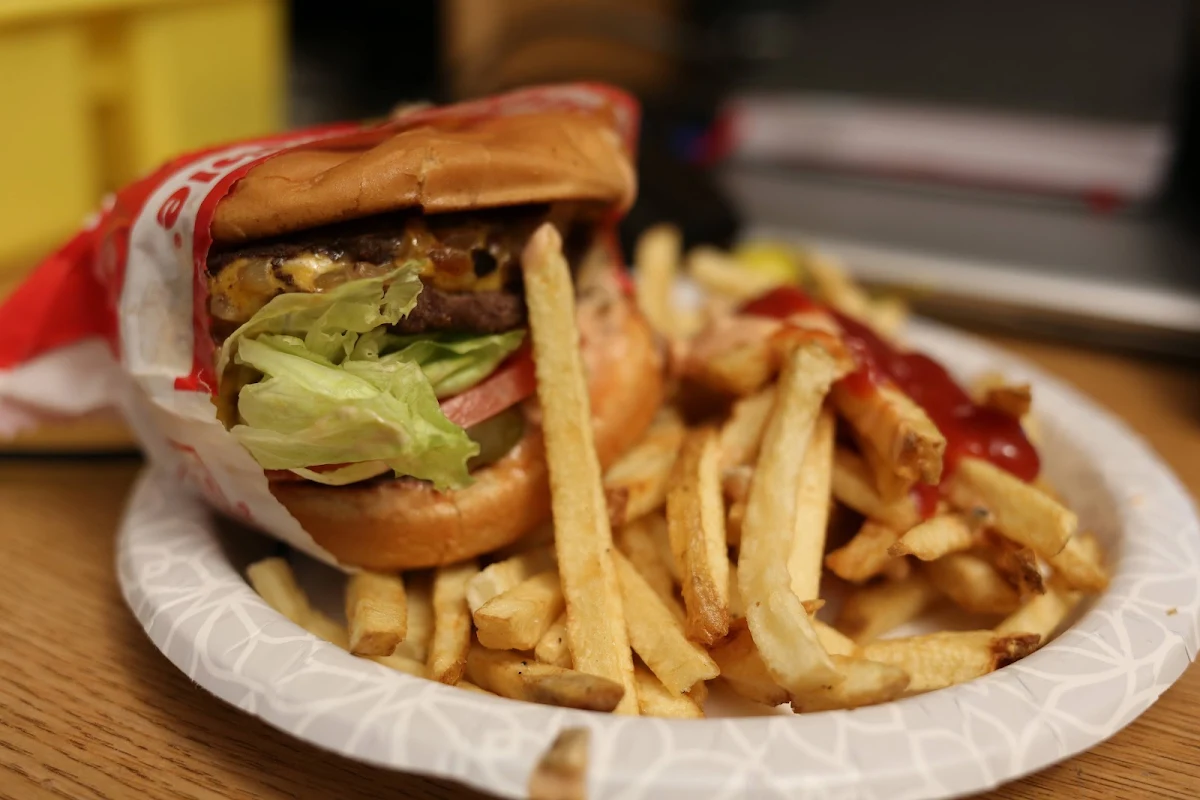 Double Double Cheeseburger with Fries