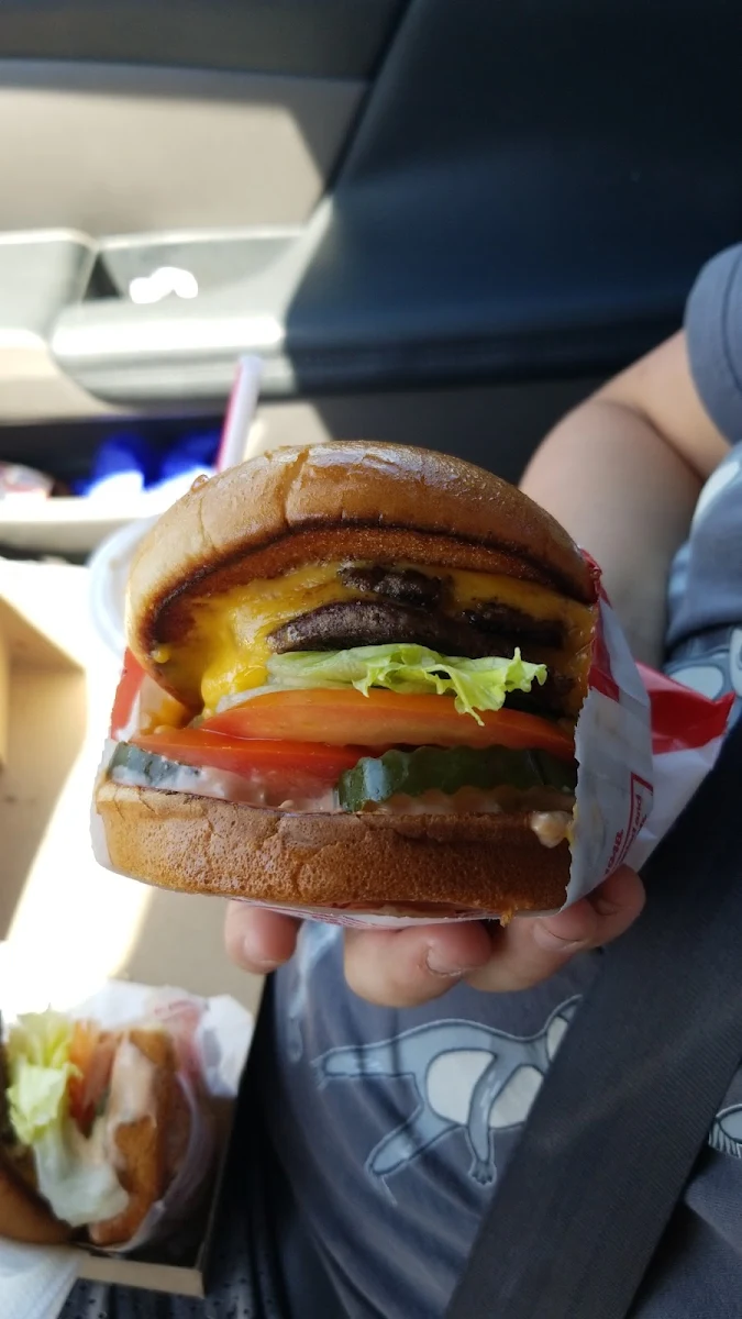 Double Double with Pickles and Grilled Onions