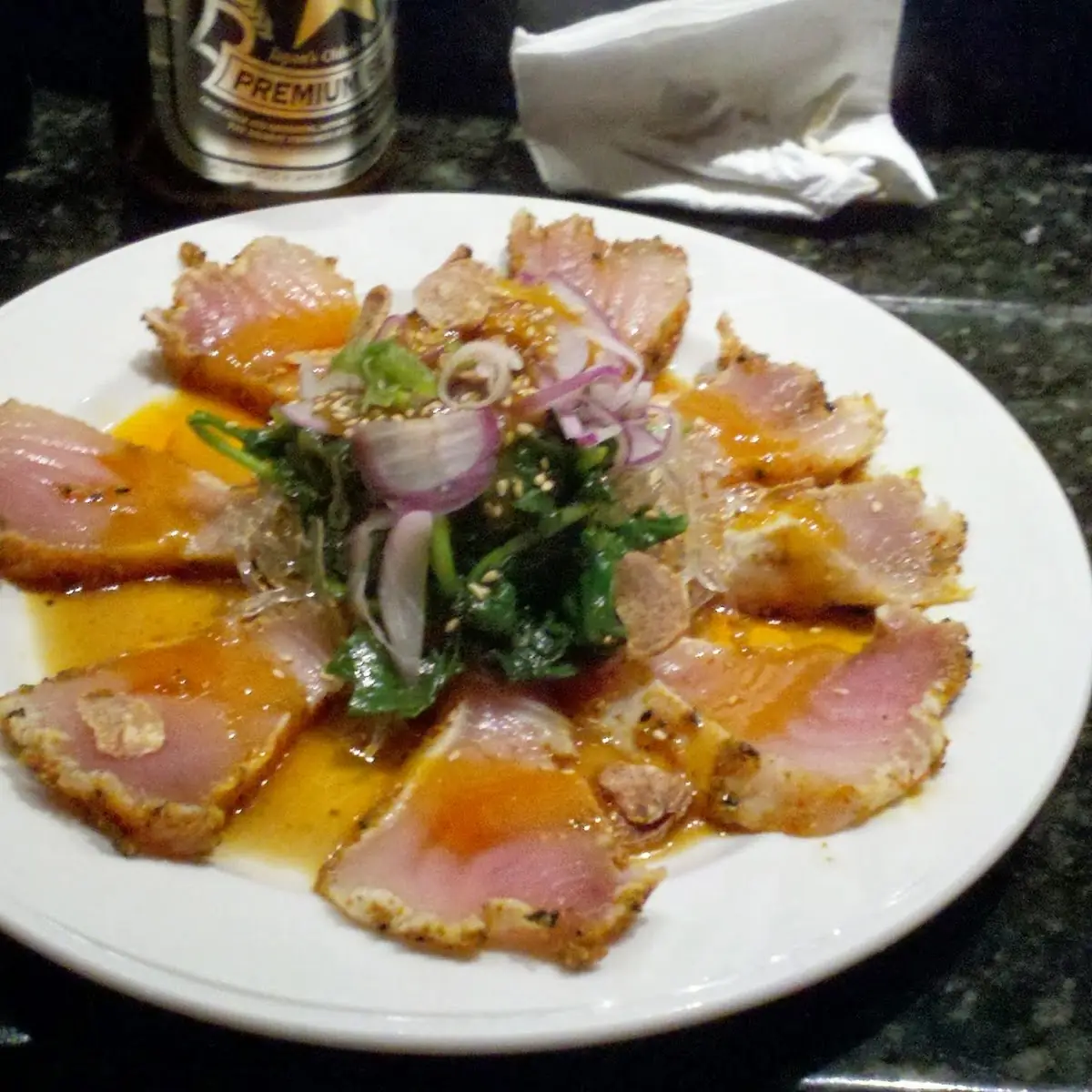 Cajun Tuna Sashimi