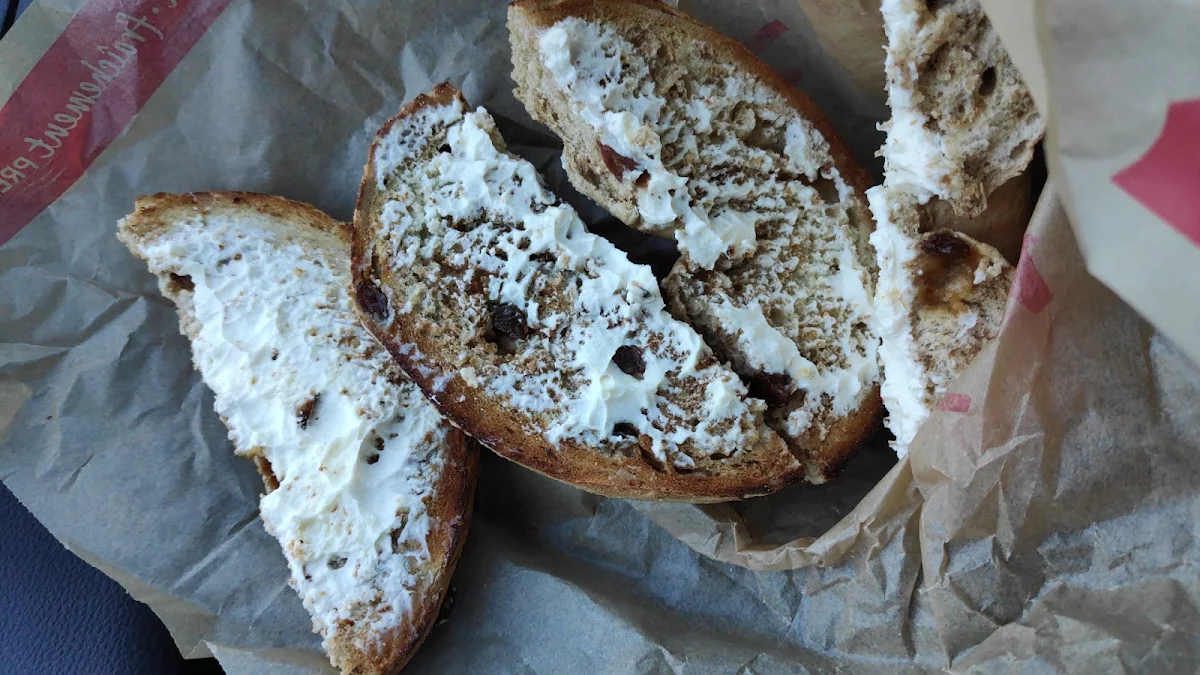 Cinnamon Raisin Bagel Toast with Extra Cream Cheese