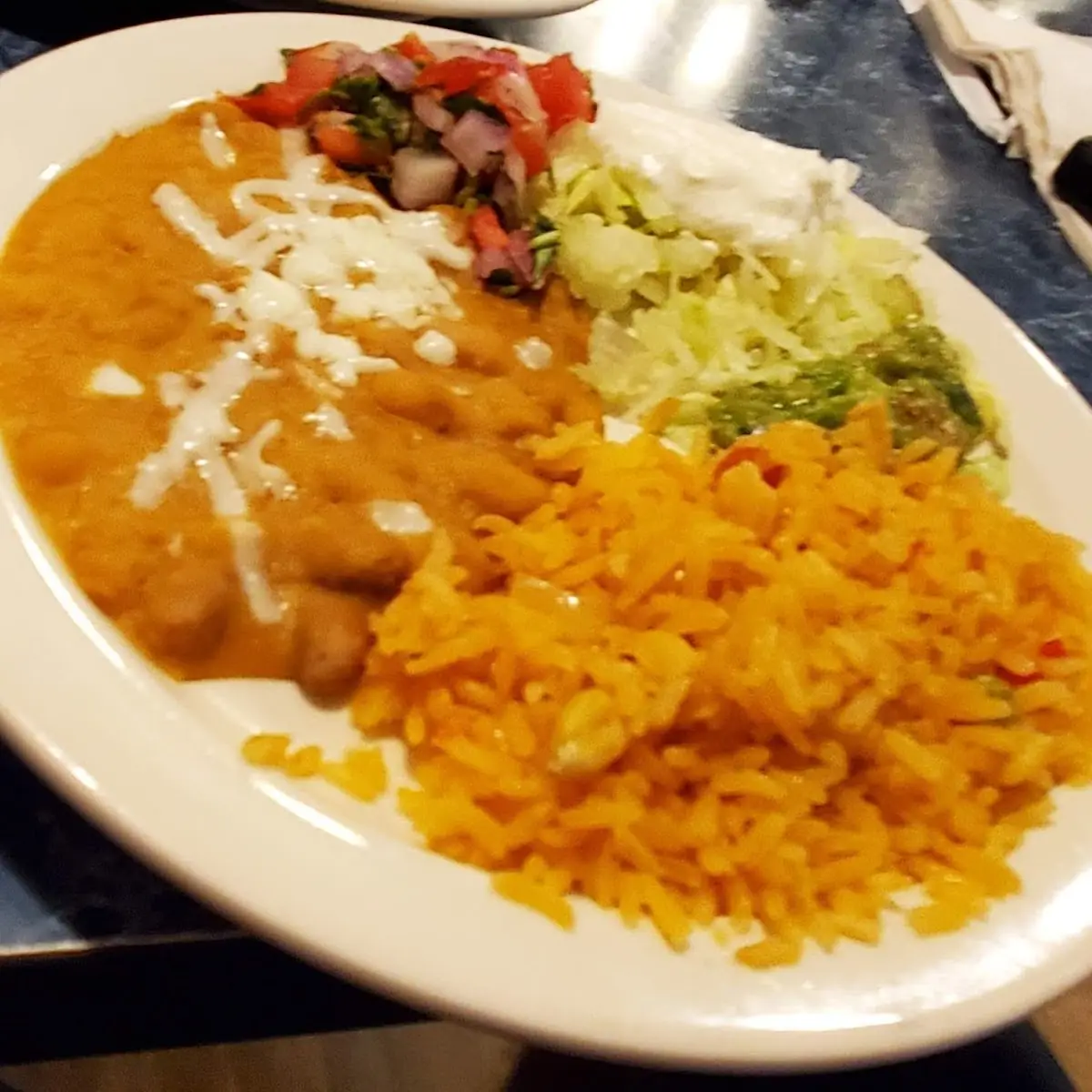 Refried Beans and Rice