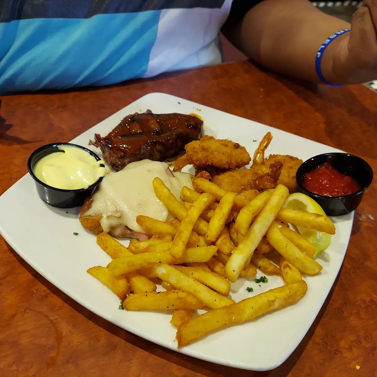 Triple Delight with Fries