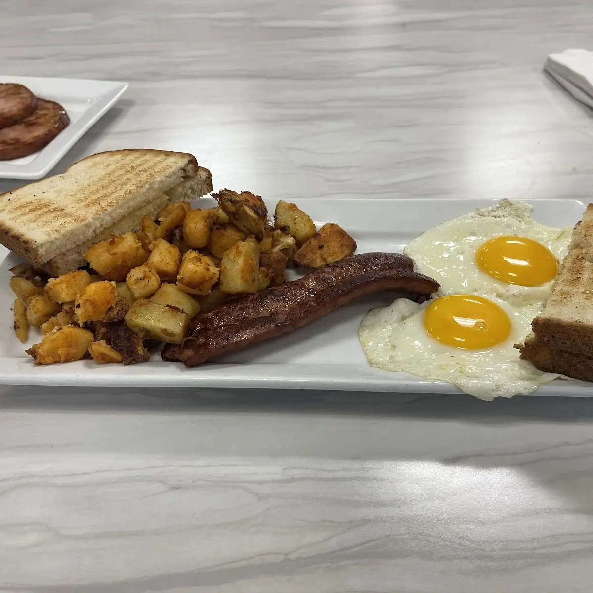 Eggs Up Bacon Well Done