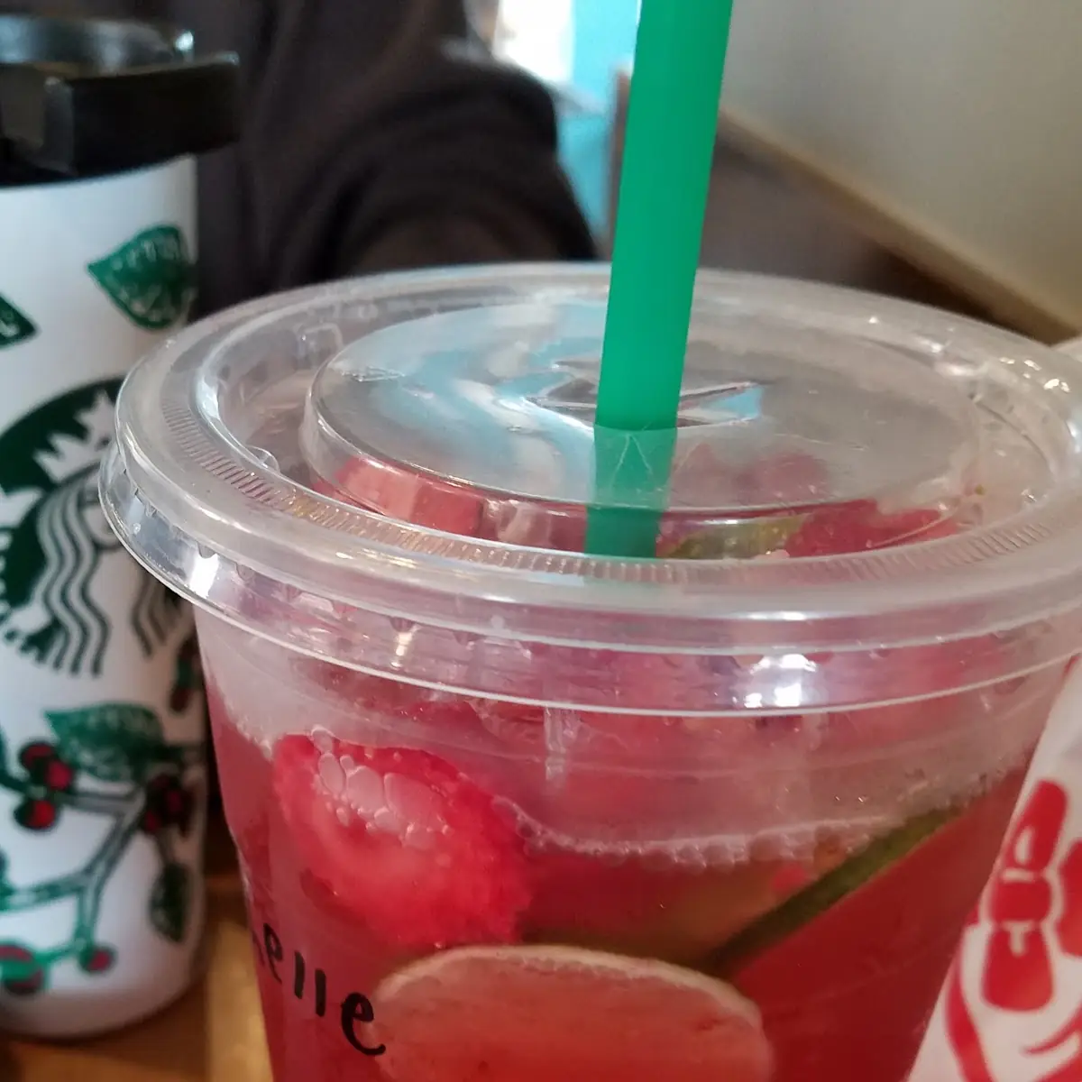 Strawberry Acai Refresher with Lime