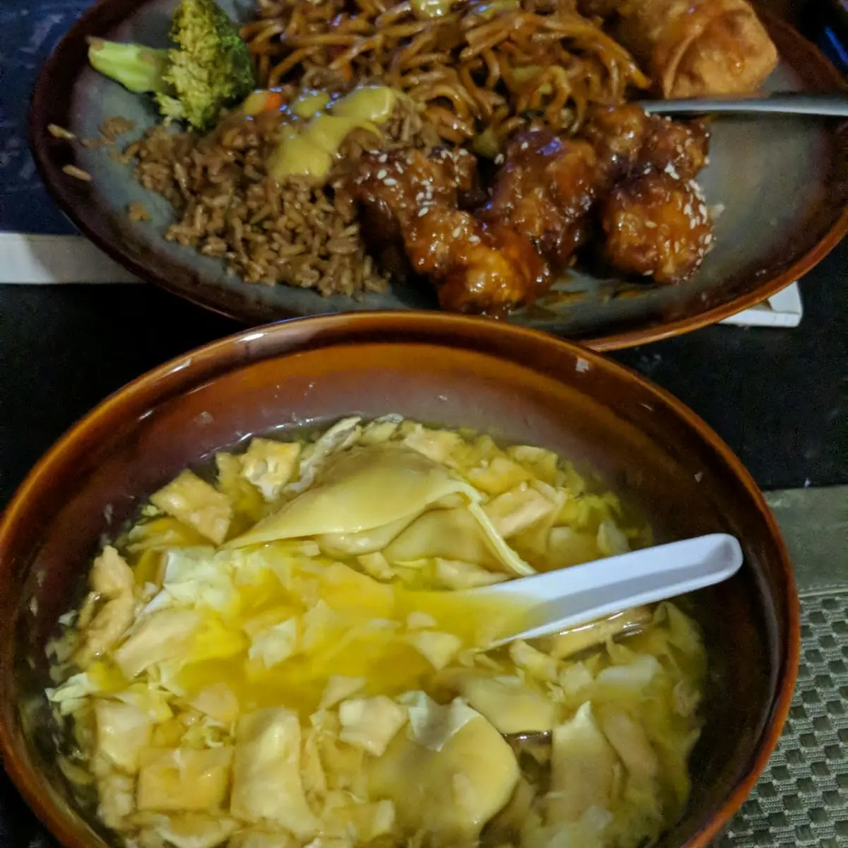 Wonton Egg Drop Mixed Soup