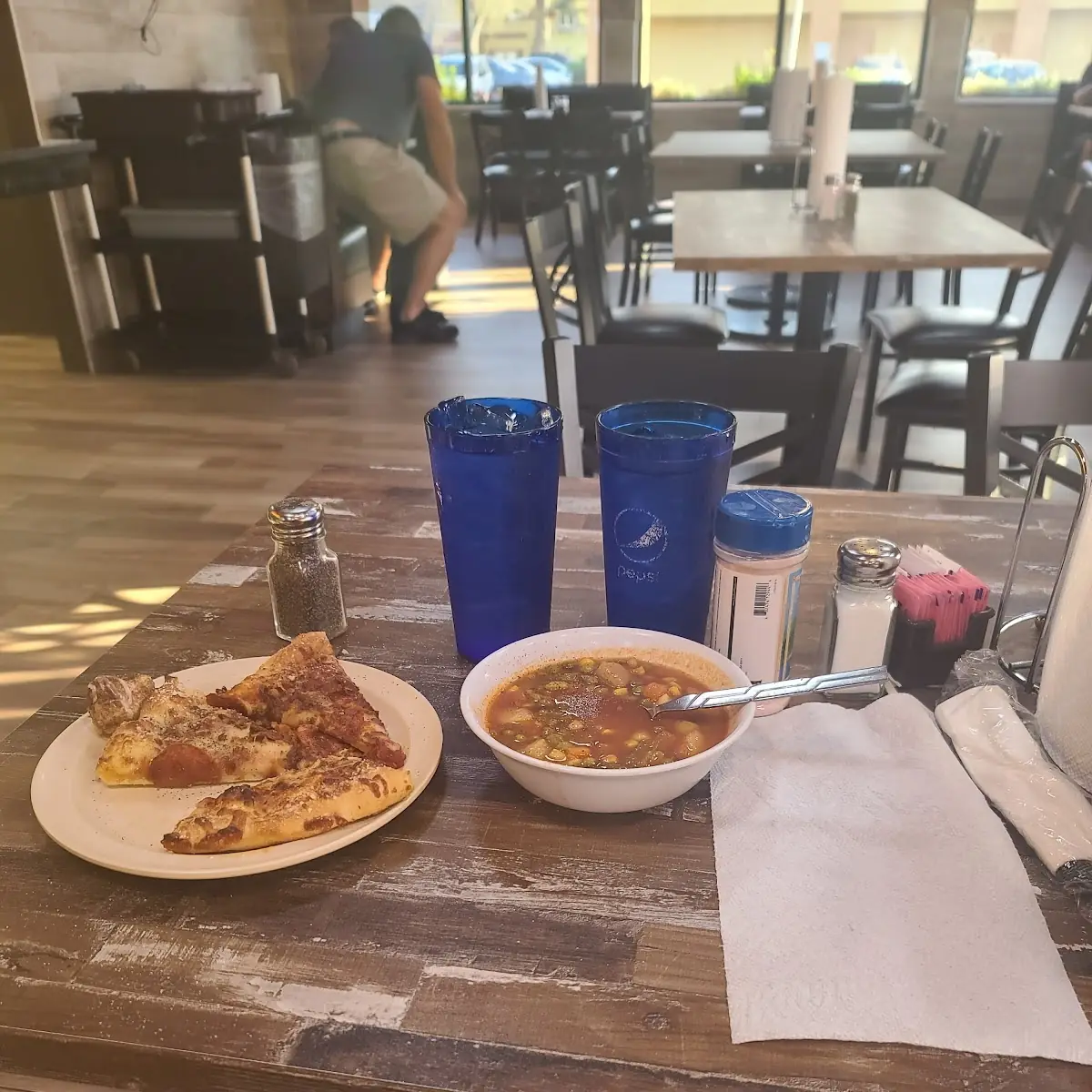 Bacon Pepperoni Pizza Vegetable Soup