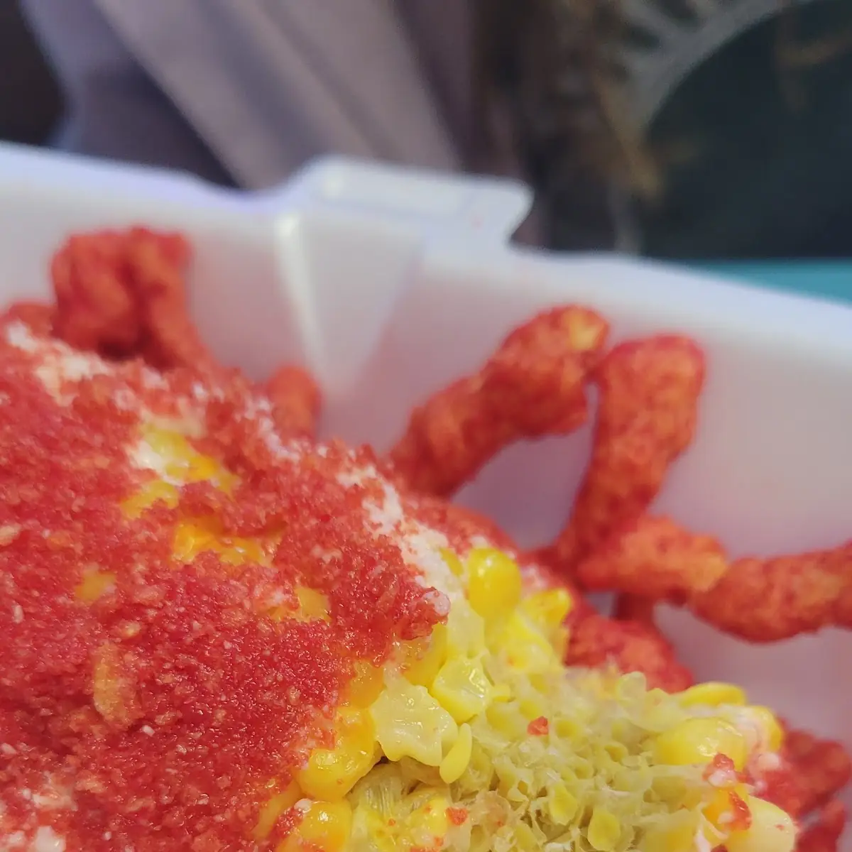 Flaming Hot Cheetos Elote