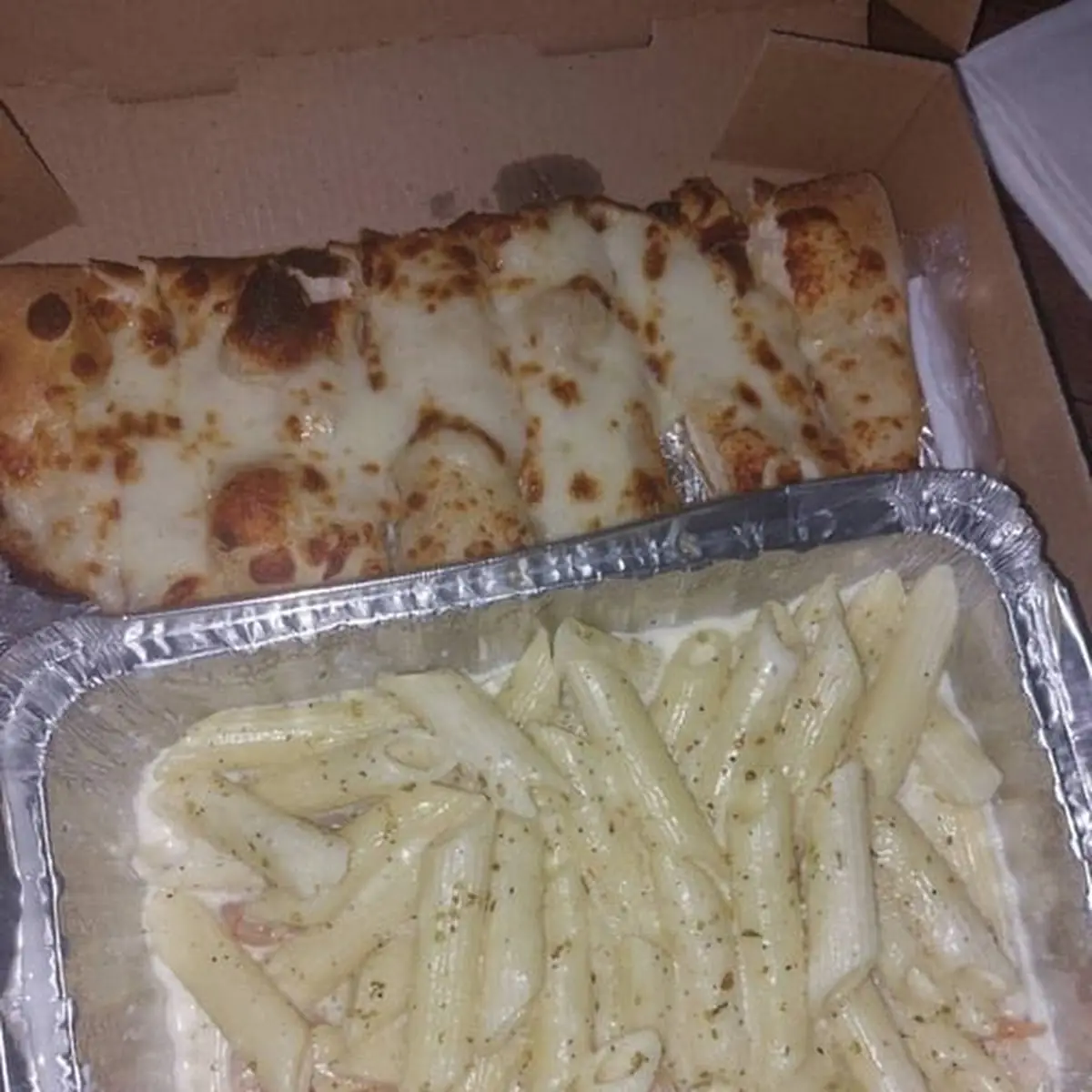 Cheese Pizza and Cheesy Bread