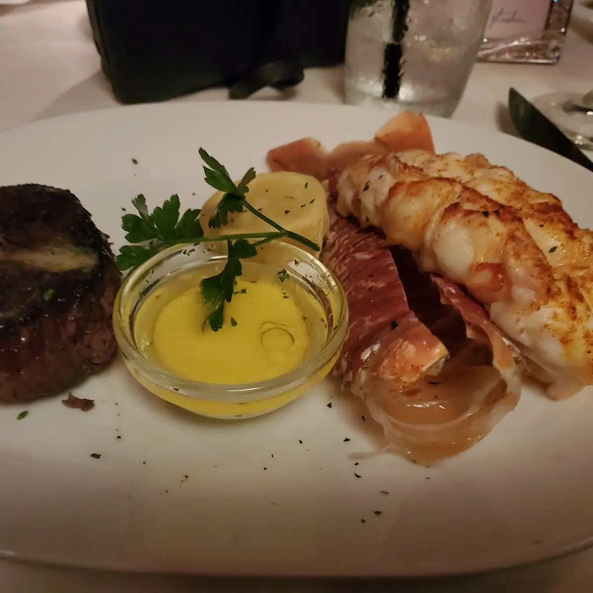 Filet Mignon and Lobster Tail