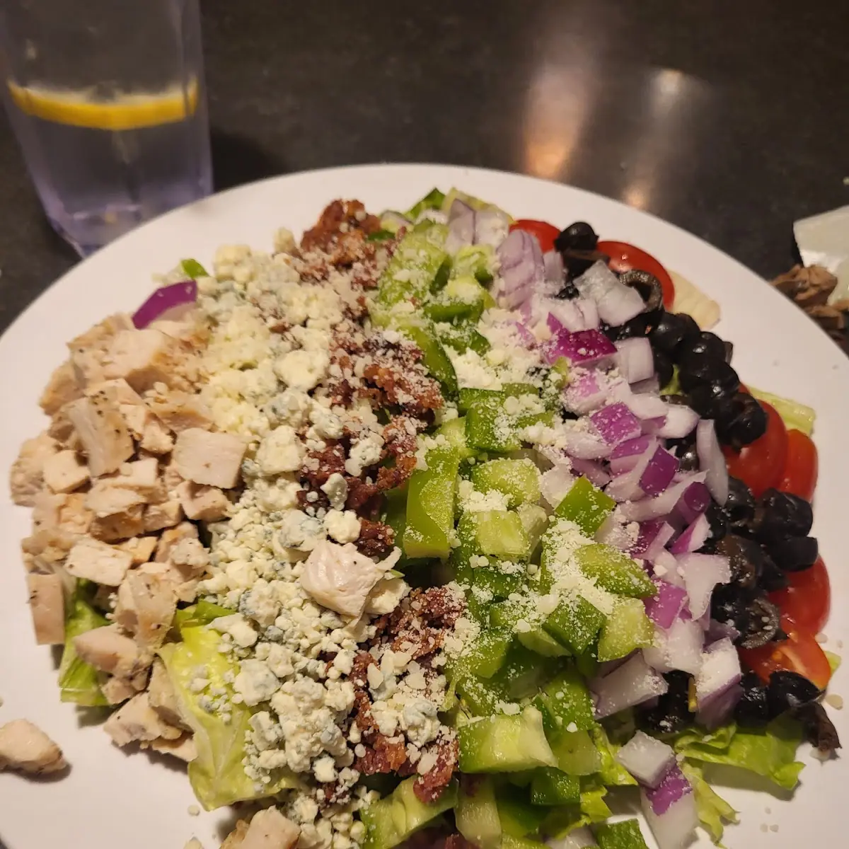 Chopped Salad with Blue Cheese Dressing