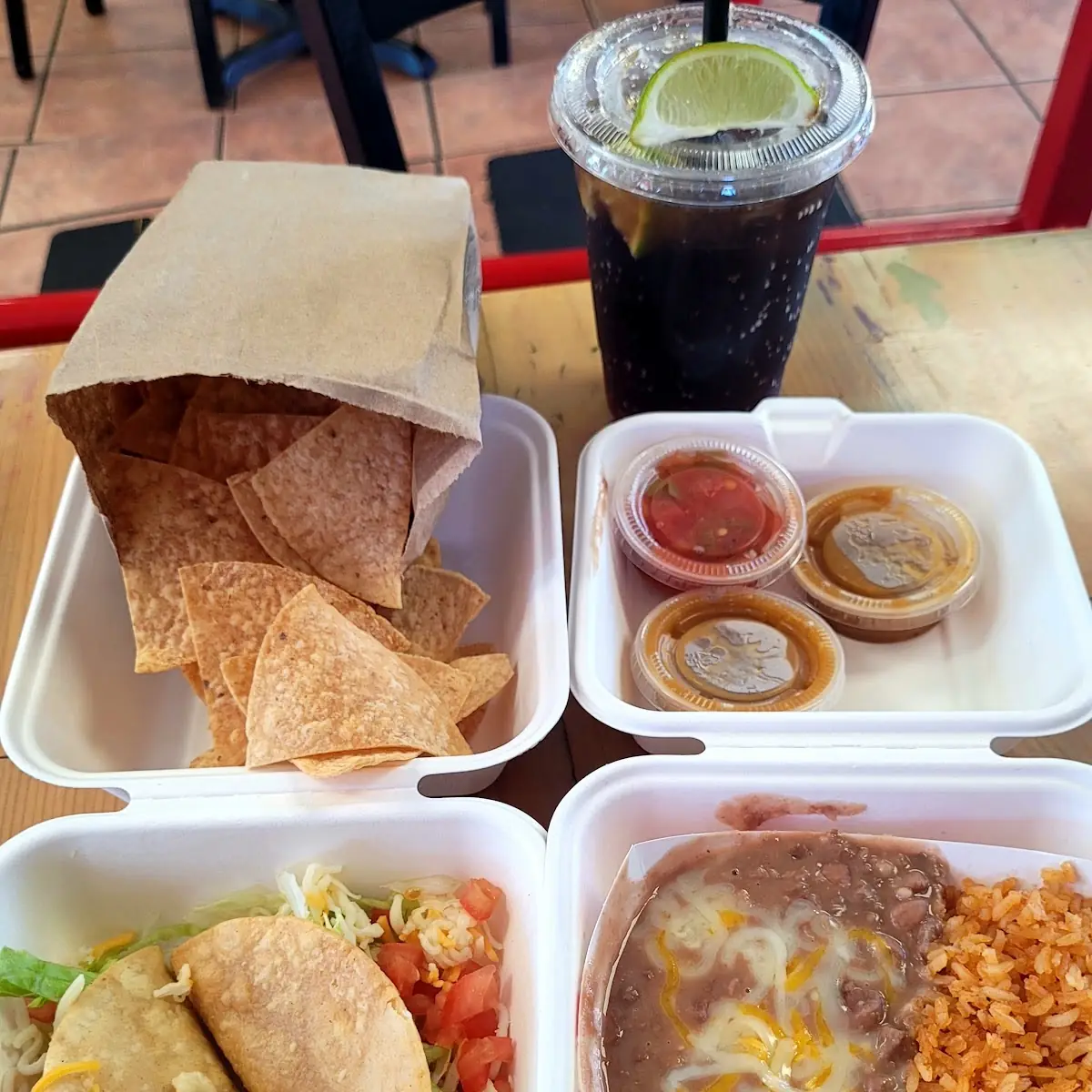 Potato Tacos Combo