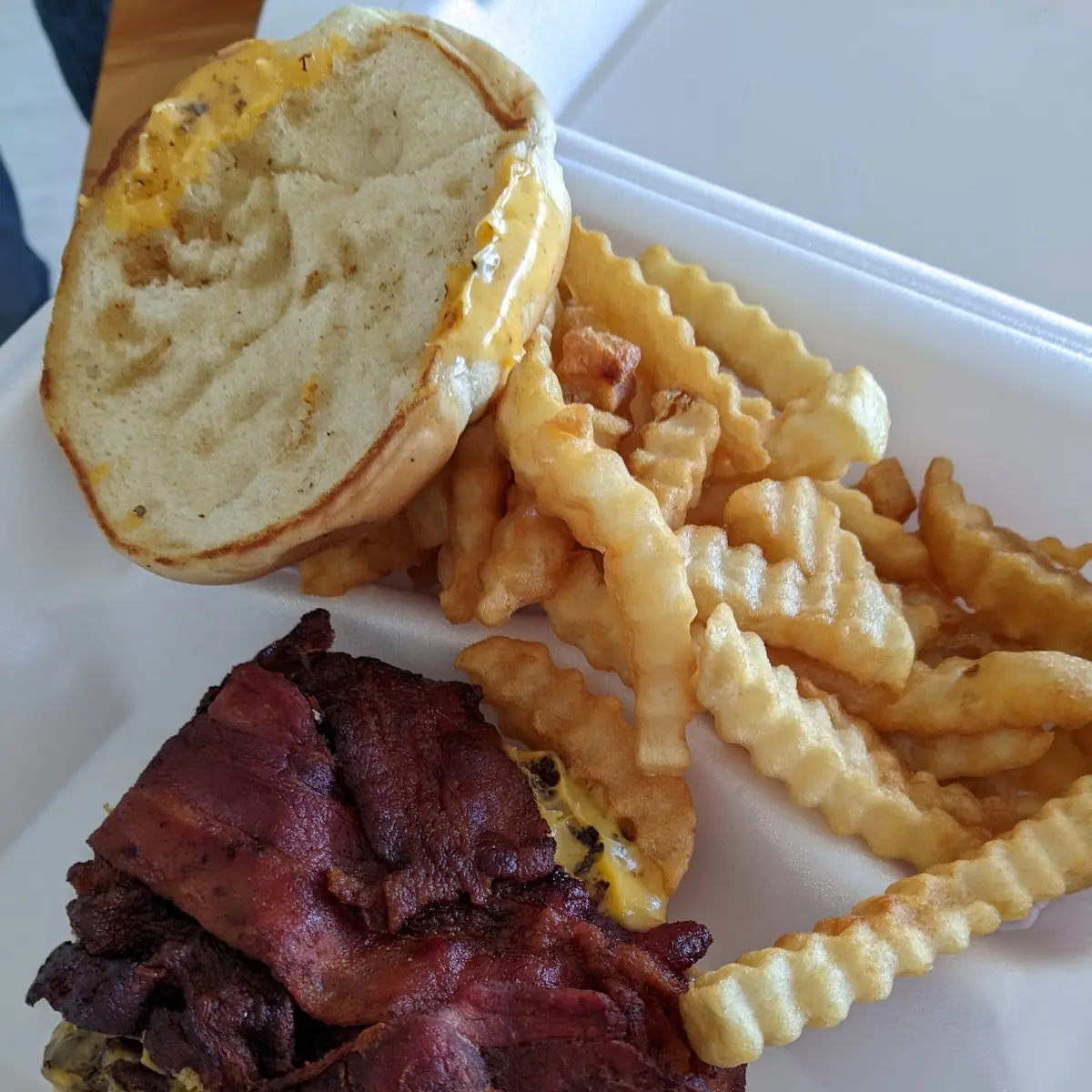 Bacon Cheeseburger with Fries