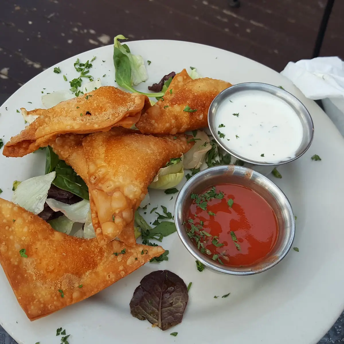 Buffalo Chicken Wontons