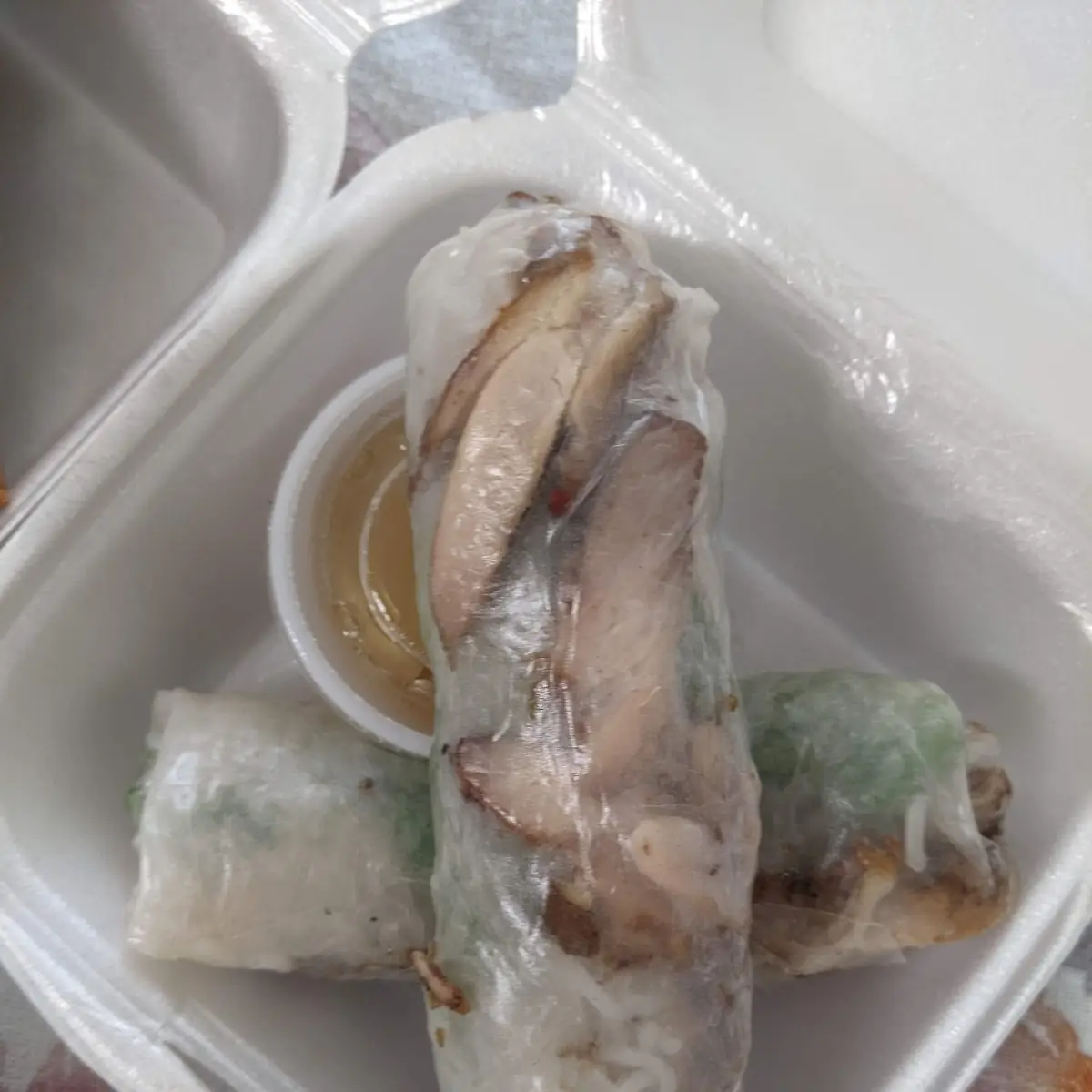 Grilled Chicken Spring Rolls