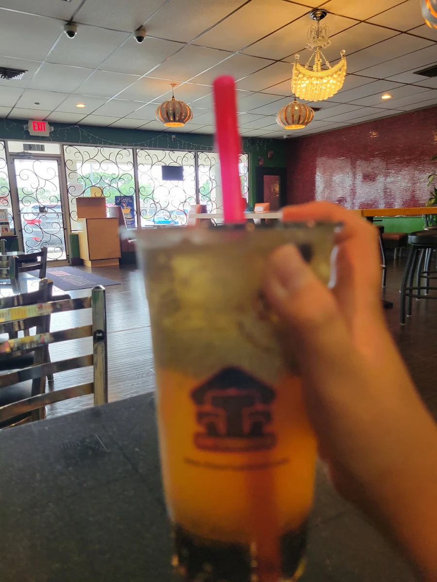 Mango Green Tea with Basil Seeds
