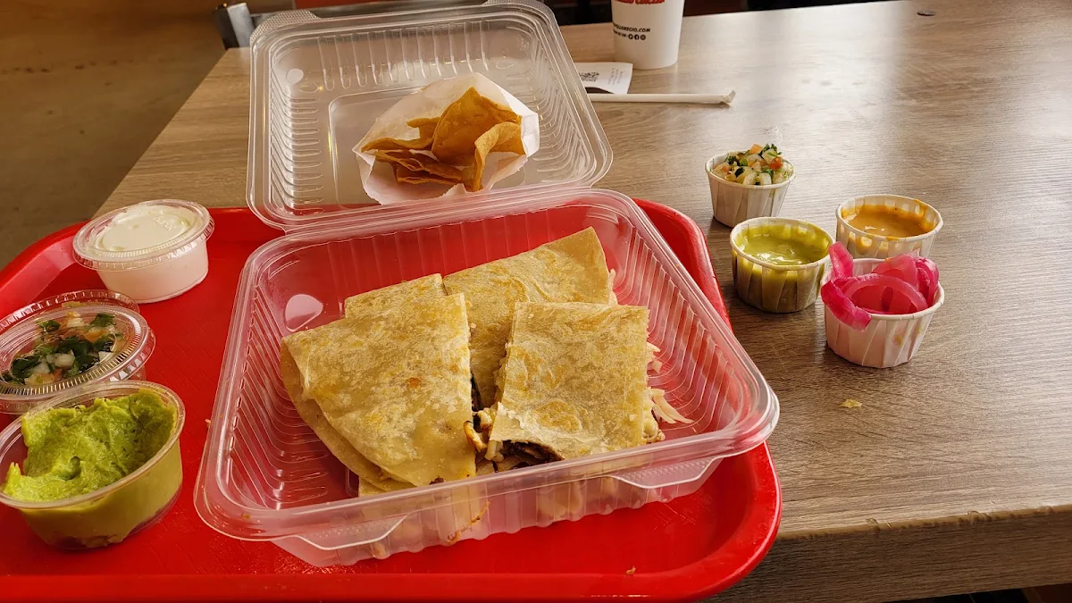 Chicken Quesadilla with Chips and Salsa