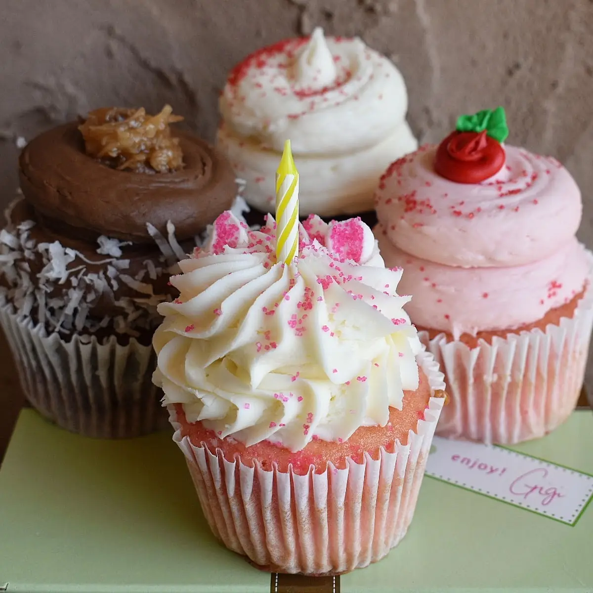 White Chocolate Raspberry Cupcake