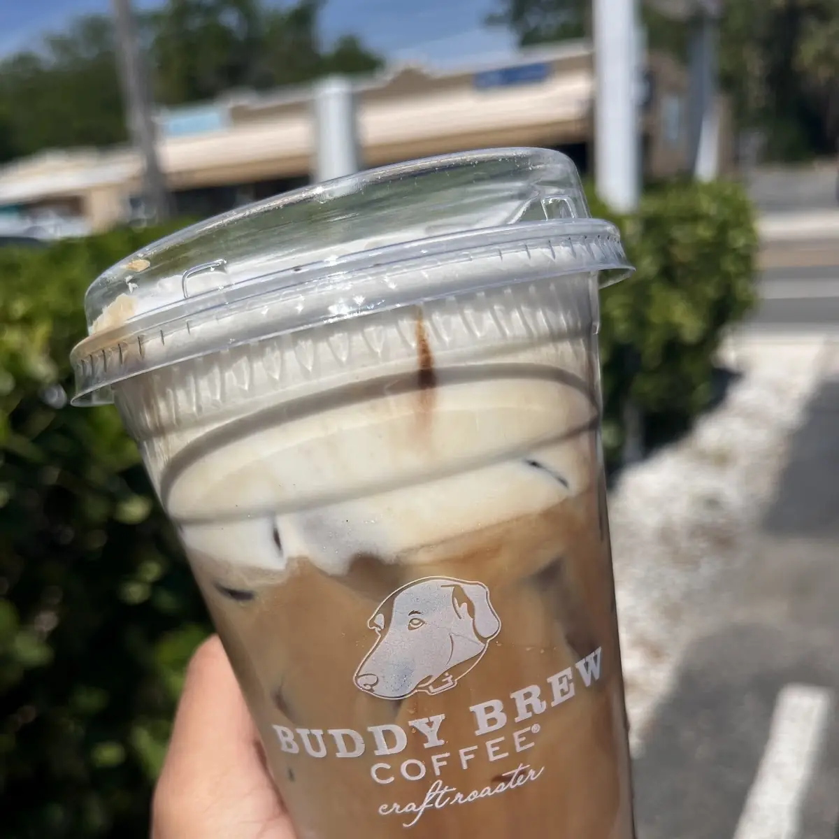 Iced Mocha Latte with Strawberry Cold Foam