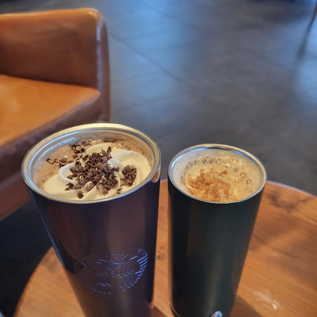 Peppermint Mocha and Chestnut Praline in Our Personal Cups