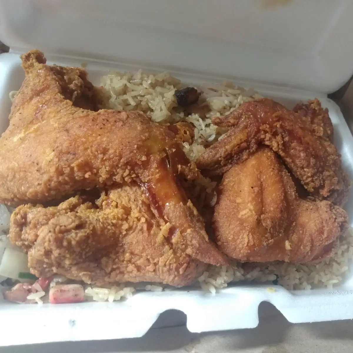 Chicken Wings and Fried Rice